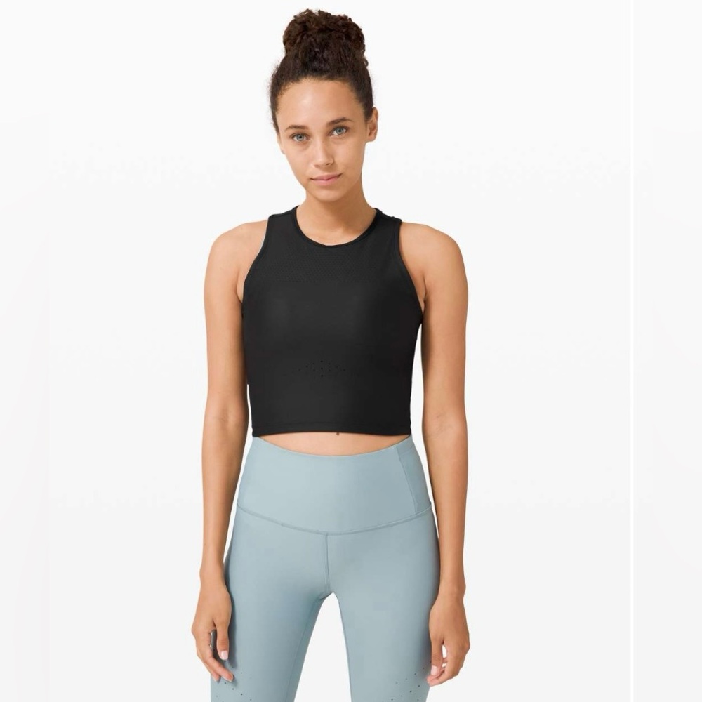 Lululemon Zoned In Tank Top Black Size 2